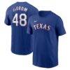Jacob deGrom Texas Rangers Nike Fuse Name & Number T-Shirt - - Front View