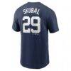 Tarik Skubal Detroit Tigers Nike Fuse Name & Number T-Shirt - Navy - Detail View