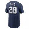 Javier Báez Detroit Tigers Nike Fuse Name & Number T-Shirt - Navy - Detail View