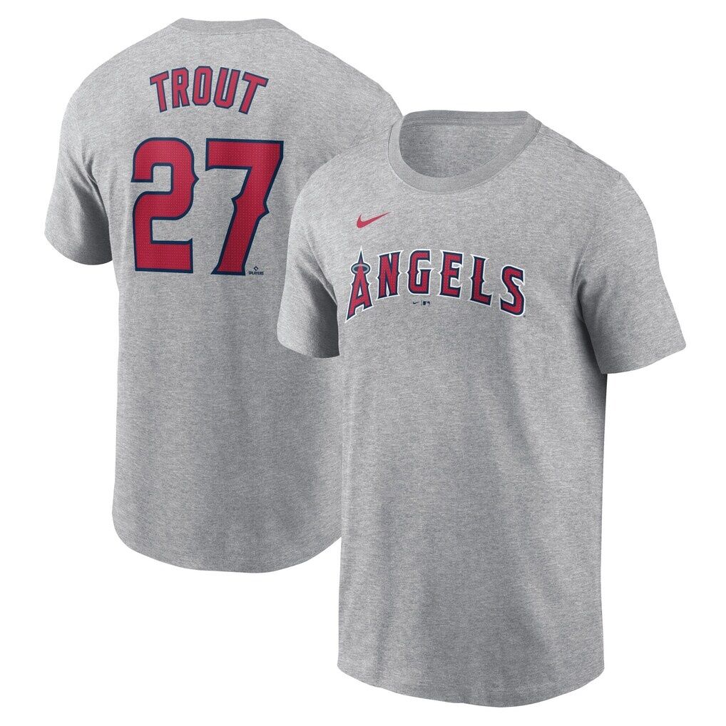 Mike Trout Los Angeles Angels Nike Fuse Name & Number T-Shirt