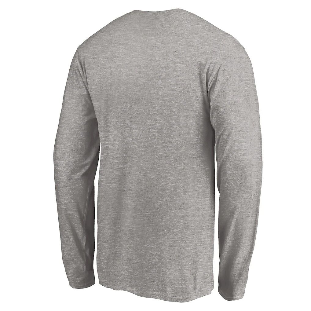 Charlotte Hornets Team Arch Knockout Long Sleeve T-Shirt – Heather Gray
