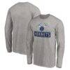 Charlotte Hornets Team Arch Knockout Long Sleeve T-Shirt - - Front View