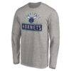 Charlotte Hornets Team Arch Knockout Long Sleeve T-Shirt - - Side View