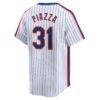 Mike Piazza New York Mets Nike Throwback Cooperstown Limited Jersey - White - Detail View