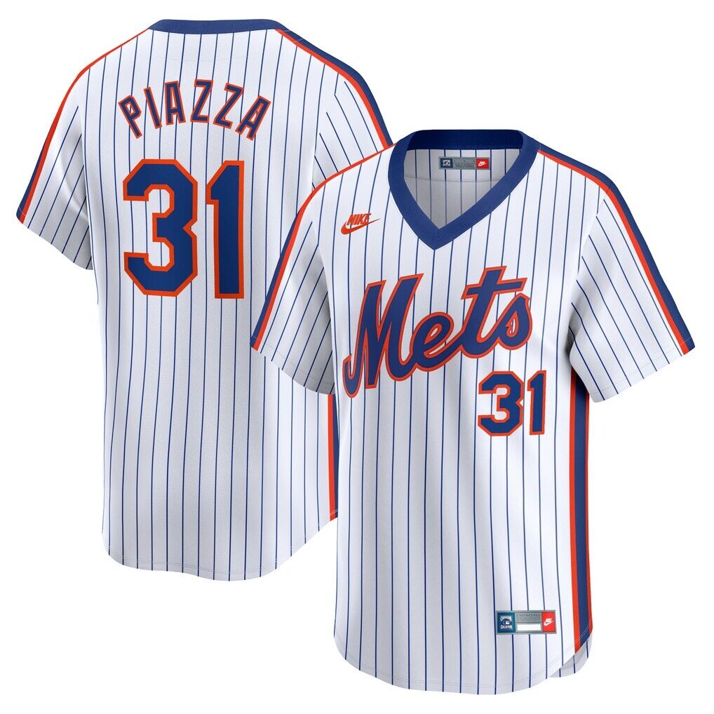 Mike Piazza New York Mets Nike Throwback Cooperstown Limited Jersey