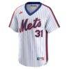Mike Piazza New York Mets Nike Throwback Cooperstown Limited Jersey - White - Side View
