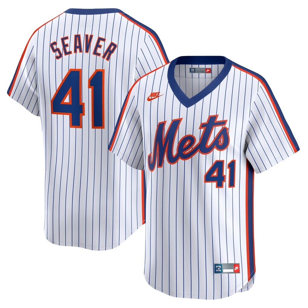 Tom Seaver New York Mets Nike Throwback Cooperstown Limited Jersey