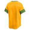 Athletics Nike Cooperstown Collection Limited Jersey - Gold - Detail View