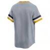 Pittsburgh Pirates Nike Cooperstown Collection Limited Jersey - Gray - Detail View