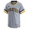 Pittsburgh Pirates Nike Cooperstown Collection Limited Jersey - Gray - Side View