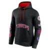 LA Clippers Fashion7 Home Court Pullover Hoodie - Black - Back View