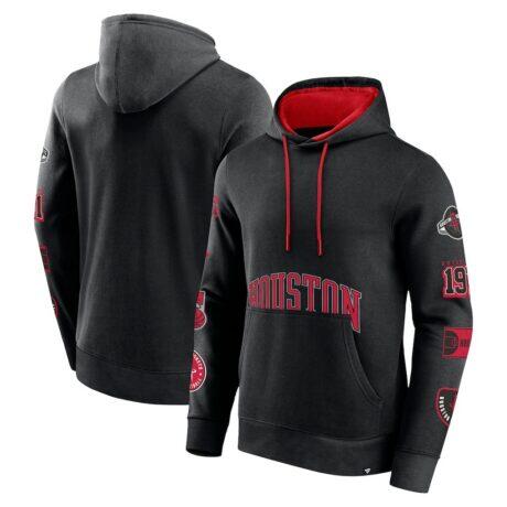 Houston Rockets Fashion7 Home Court Pullover Hoodie - Black - Front View