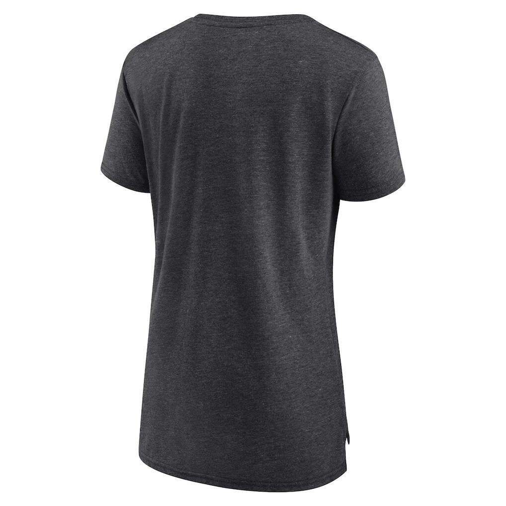 Charlotte Hornets Fashion7 Women’s League Leader Tri-Blend T-Shirt – Heather Charcoal