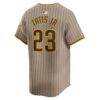 Fernando Tatis Jr. San Diego Padres Nike Alternate Limited Player Jersey - Tan - - Detail View