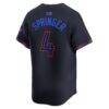 George Springer Toronto Blue Jays Nike 2024 City Connect Limited Player Jersey - Black - Detail View