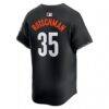 Adley Rutschman Baltimore Orioles Nike City Connect Limited Player Jersey - Black - Detail View