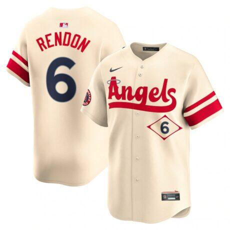Anthony Rendon Los Angeles Angels Nike City Connect Limited Player Jersey - Cream - Front View