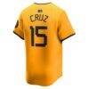 Oneil Cruz Pittsburgh Pirates Nike City Connect Limited Jersey - Gold - Detail View