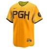 Oneil Cruz Pittsburgh Pirates Nike City Connect Limited Jersey - Gold - Side View