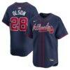Matt Olson Atlanta Braves Nike Alternate Limited Player Jersey - Navy - Front View