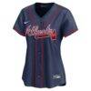 Ronald Acuña Jr. Atlanta Braves Nike Women's Alternate Limited Player Jersey - Navy - Alt1