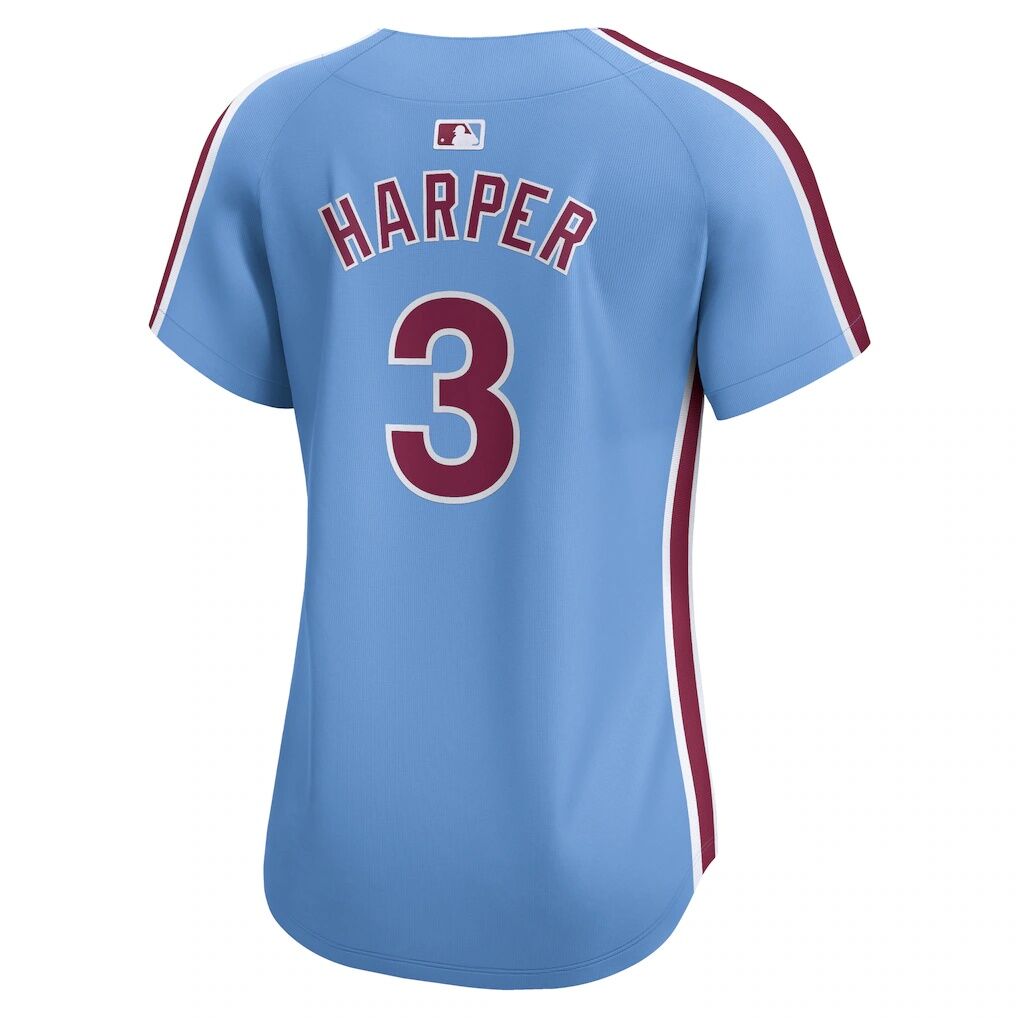 Bryce Harper Philadelphia Phillies Nike Women's Alternate Limited Player Jersey - Light Blue