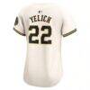 Christian Yelich Milwaukee Brewers Nike Women's Home Limited Player Jersey - Cream - Front View