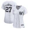 Giancarlo Stanton New York Yankees Nike Women's Home Limited Player Jersey - White - Front View