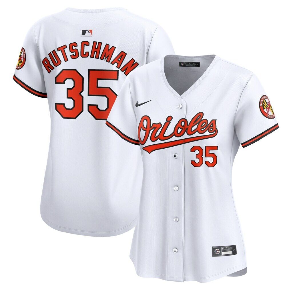 Adley Rutschman Baltimore Orioles Nike Women's Home Limited Player Jersey