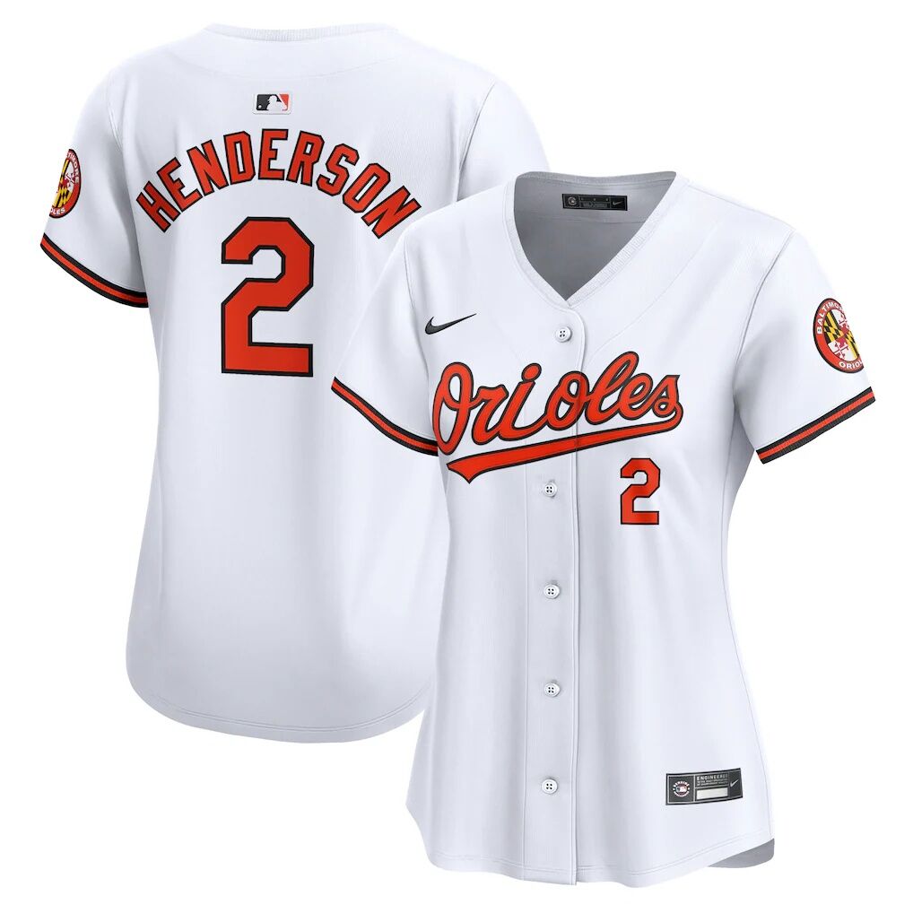 Gunnar Henderson Baltimore Orioles Nike Women's  Home Limited Player Jersey