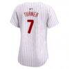 Trea Turner Philadelphia Phillies Nike Women's Home Limited Player Jersey - White - Detail View