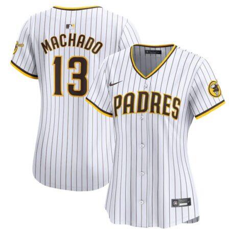 Manny Machado San Diego Padres Nike Women's Home Limited Player Jersey - White - Front View
