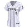 Charlie Blackmon Colorado Rockies Nike Women's Home Limited Player Jersey - White - Side View