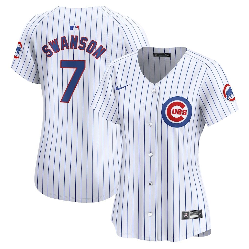 Dansby Swanson Chicago Cubs Nike Women's Home Limited Player Jersey