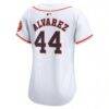 Yordan Alvarez Houston Astros Nike Women's Home Limited Player Jersey - White - Detail View