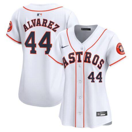 Yordan Alvarez Houston Astros Nike Women's Home Limited Player Jersey - White - Front View