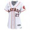 Jose Altuve Houston Astros Nike Women's Home Limited Player Jersey - White - Side View