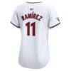 Jose Ramirez Cleveland Guardians Nike Women's Home Limited Player Jersey - White - Detail View