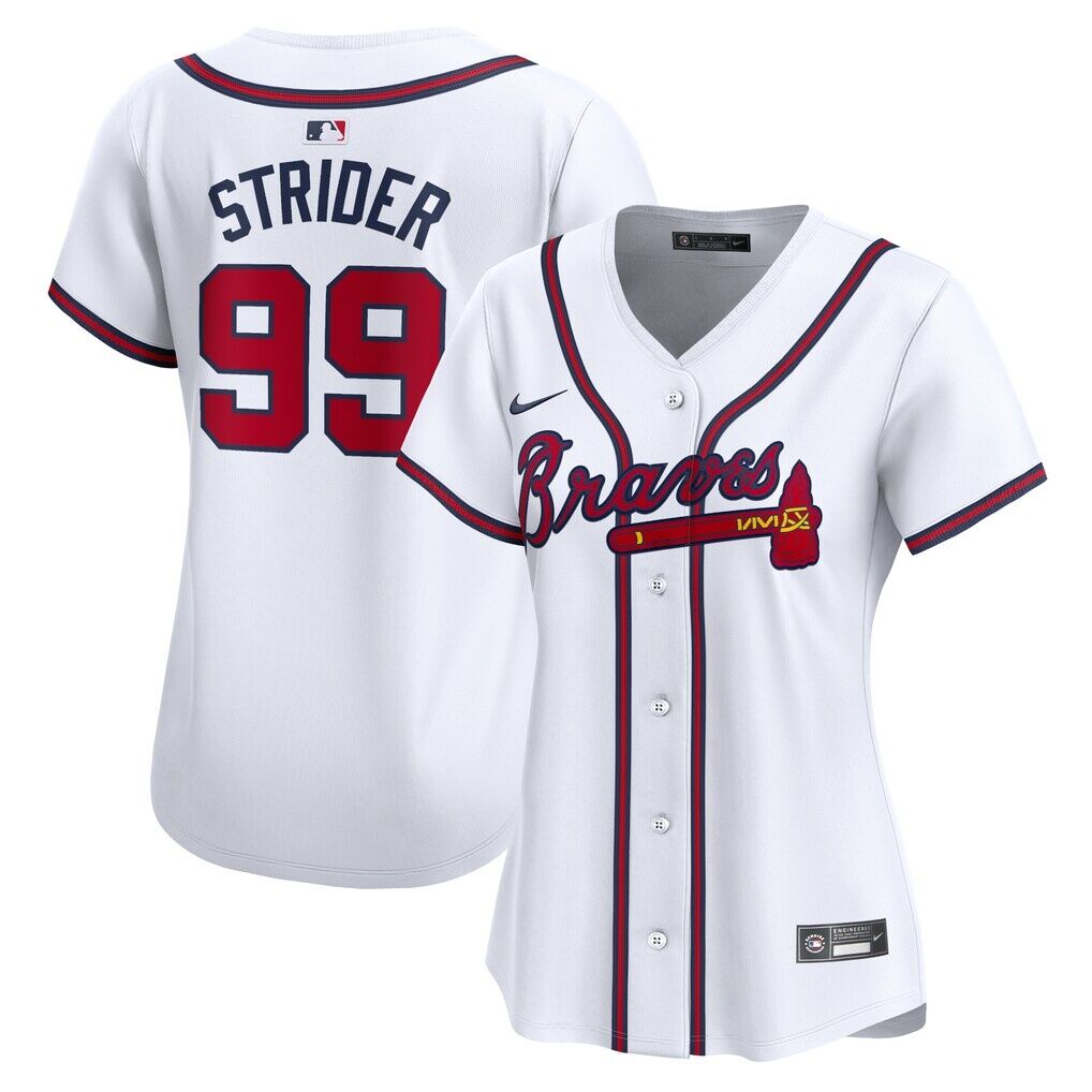 Spencer Strider Atlanta Braves Nike Women’s  Home Limited Player Jersey
