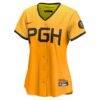Pittsburgh Pirates Nike Women's City Connect Limited Jersey - Gold - Side View