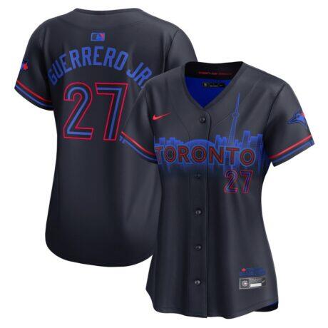Vladimir Guerrero Jr. Toronto Blue Jays Nike Women's 2024 City Connect Limited Player Jersey - Navy - Front View