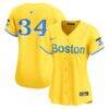 David Ortiz Boston Red Sox Nike Women's City Connect Retired Player Jersey - Gold - Front View