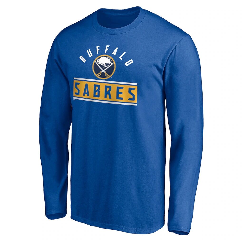 Buffalo Sabres Team Arch Knockout Long Sleeve T-Shirt – Royal