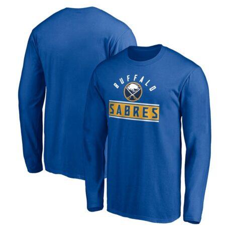 Buffalo Sabres Team Arch Knockout Long Sleeve T-Shirt - - Front View