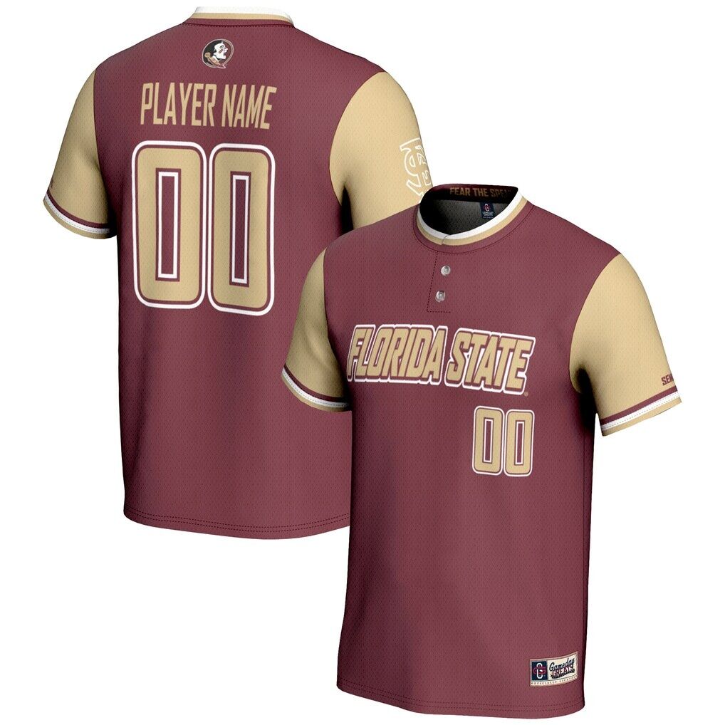 Florida State Seminoles GameDay Greats Unisex NIL Pick-A-Player Lightweight Softball Jersey - Garnet