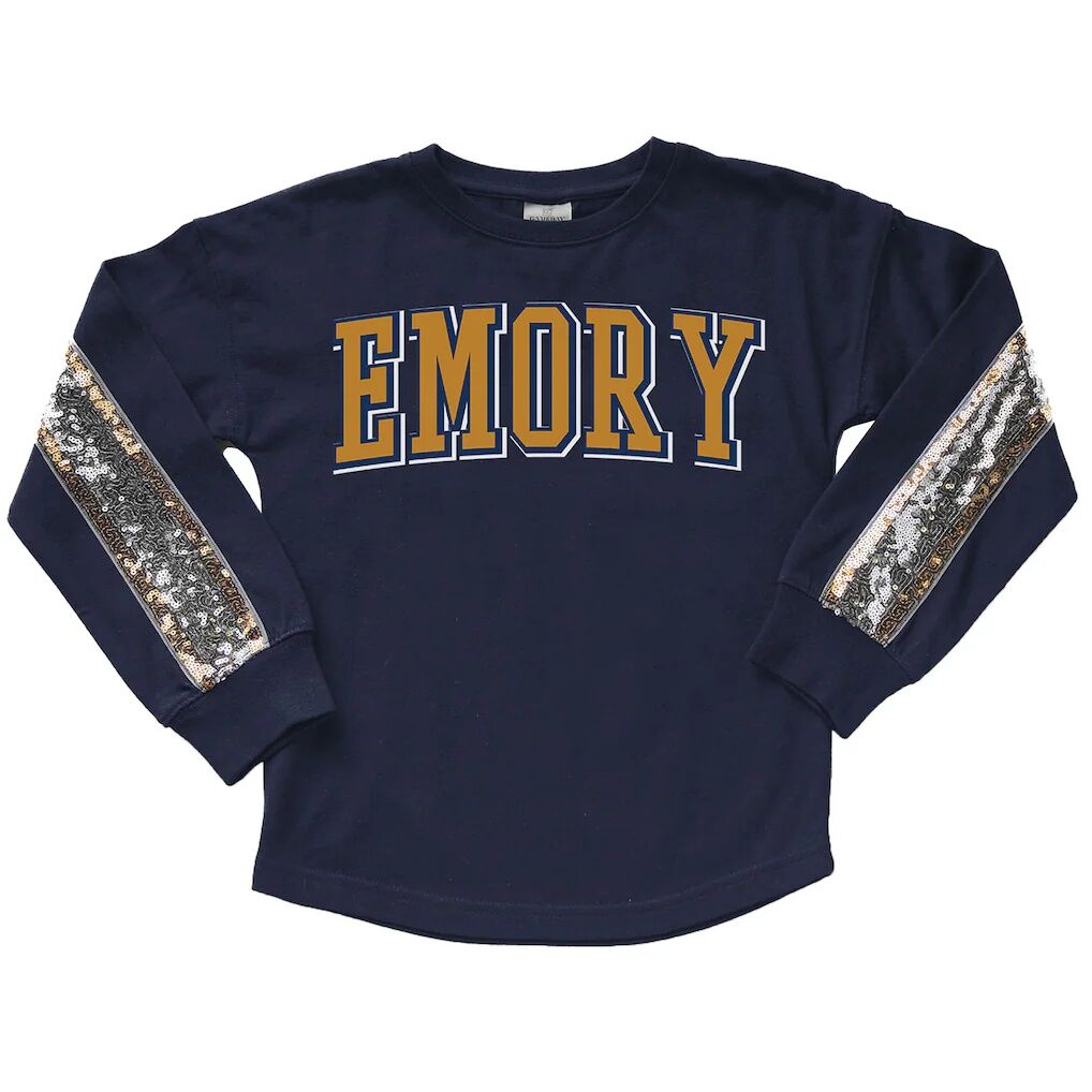 Emory Eagles Gameday Couture Girls Youth Guess Who's Back Long Sleeve T-Shirt