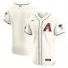Arizona Diamondbacks Nike Home Elite Patch Jersey - White - Front View