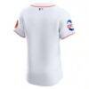 Houston Astros Nike Home Elite Patch Jersey - White - Detail View