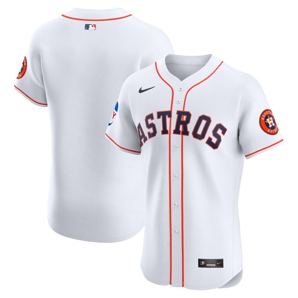 Houston Astros Nike Home Elite Patch Jersey