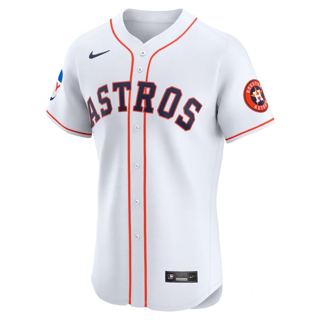 Houston Astros Nike Home Elite Patch Jersey